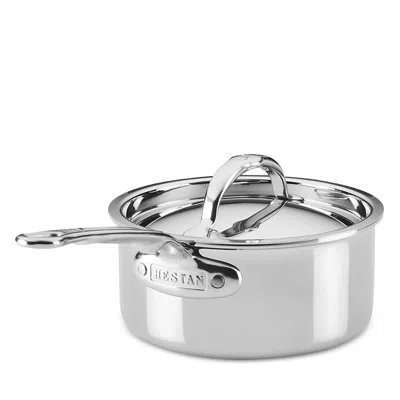 Hestan Probond Luxe 1.5 Quart Professional Clad Stainless Steel Saucepan With Lid In Silver