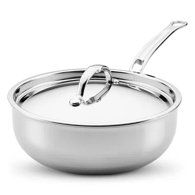 Hestan Probond Luxe 2-quart Polished Professional Clad Stainless Steel Saucier In Silver