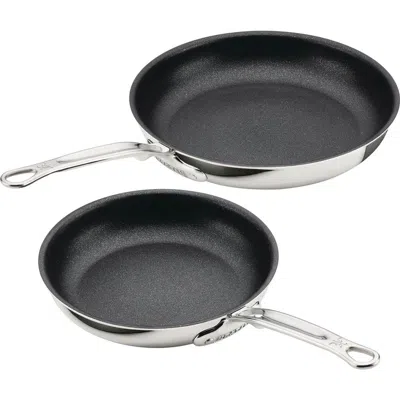 Hestan Probond® Luxe 2-piece Professional Clad Stainless Steel With Titum® Nonstick Skillets In Silver