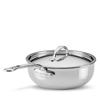 Hestan Probond Luxe 3.5 Quart Professional Clad Stainless Steel Essential Pan With Lid In Silver