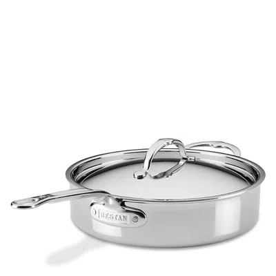 Hestan Probond Luxe 3.5 Quart Professional Clad Stainless Steel Saute Pan With Lid In Silver