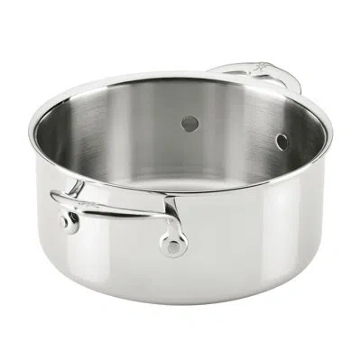 Hestan Probond® Luxe 4-quart Polished Professional Clad Stainless Steel Soup Pot With Lid In Silver