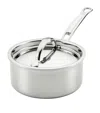 Hestan Probond Luxe Covered Saucepan In Silver