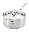 Hestan Probond Luxe Covered Saucepan In Silver