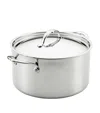 Hestan Probond Luxe Covered Stockpot In Silver