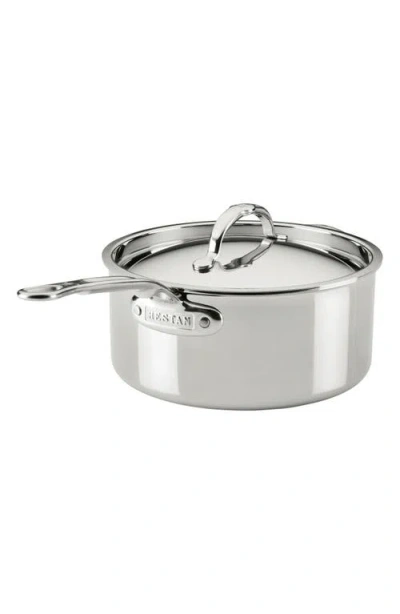 Hestan Probond® Luxe Professional Clad Stainless Steel 4-quart Saucepan With Lid In Silver