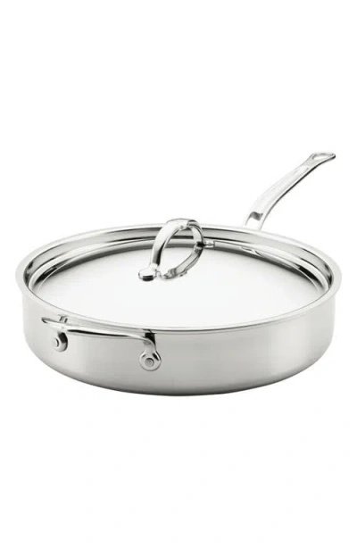Hestan Probond® Luxe Professional Clad Stainless Steel 5-quart Sauté Pan With Lid In Silver