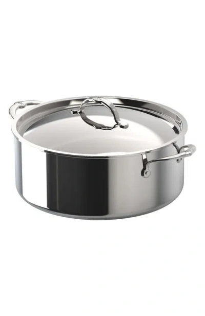 Hestan Probond® Luxe Professional Clad Stainless Steel 9-quart Rondeau Pan With Lid In Silver