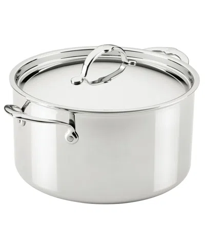 Hestan Probond Luxe Stainless Steel 12-quart Stock Pot With Lid In Silver