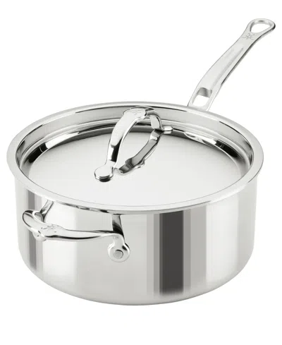 Hestan Probond Luxe Stainless Steel 4-quart Saucepan With Lid In Gray