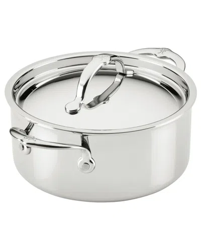 Hestan Probond Luxe Stainless Steel 4-quart Soup Pot With Lid In Gray