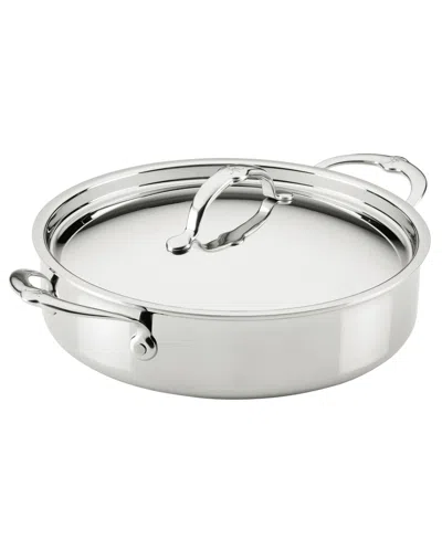 Hestan Probond Luxe Stainless Steel 6-quart Rondeau With Lid In Silver