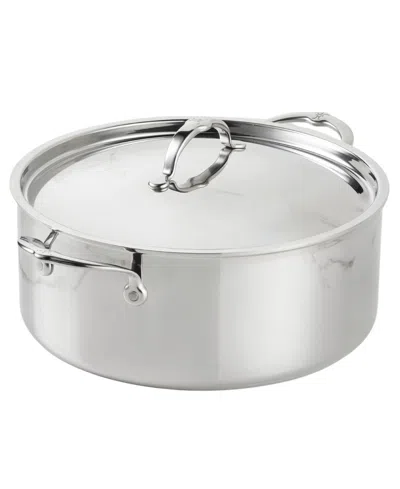 Hestan Probond Luxe Stainless Steel 9-quart Rondeau With Lid In Gray