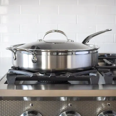 Hestan Probond Non-stick Stainless Steel Saute Pan In Silver
