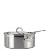Hestan Probond Saucepan With Helper Handle In Metallic