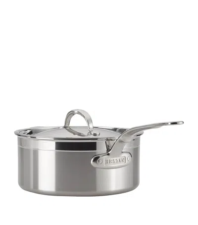 Hestan Probond Saucepan With Helper Handle In Metallic