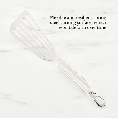 Hestan Provisions 13 Stainless Steel Flexible Fish Spatula In Silver