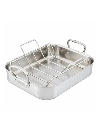 Hestan Provisions Small Classic Roasting Pan In Silver