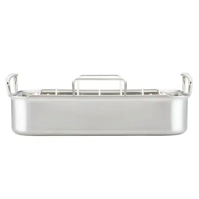 Hestan Provisions 14.5" Small Classic Roaster W/ Rack In Stainless Steel