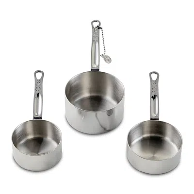 Hestan Provisions 3 Piece Odd Size Measuring Cups Set In Silver