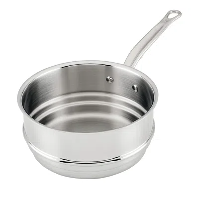 Hestan 3 Quart Stainless Steel Double Boiler Insert In Silver
