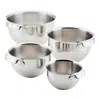 Hestan Stainless Steel Mixing Bowls, Set Of 4 In Silver
