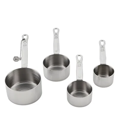Hestan Provisions 4 Piece Standard Measuring Cup Set In Silver