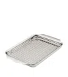 Hestan Stainless Steel Baking Pan With Cooling Rack In Silver