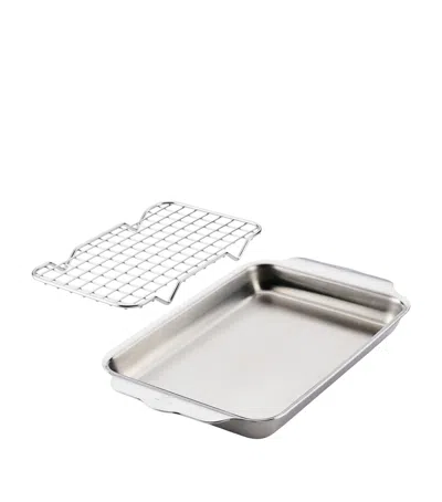 Hestan Stainless Steel Baking Pan With Cooling Rack In Silver