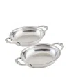 Hestan Stainless Steel Oval Au Gratin Dish In Metallic