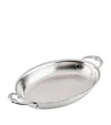 Hestan Stainless Steel Oval Au Gratin Dish In Metallic