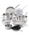 HESTAN THOMAS KELLER INSIGNIA COMMERCIAL CLAD STAINLESS STEEL 11-PIECE SET