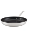 HESTAN THOMAS KELLER INSIGNIA COMMERCIAL CLAD STAINLESS STEEL WITH TITUM NONSTICK 12.5" OPEN SAUTE PAN