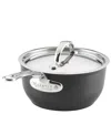 Hestan Titum Fusion Nonstick 2-quart Saucepan With Lid In Gray