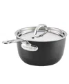 Hestan Titum Fusion Nonstick 3-quart Saucepan With Lid In Silver