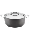 Hestan Titum Fusion Nonstick 8-quart Stock Pot With Lid In Silver