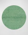 Hestia Everyday Shagreen Round Xl Charger/mat In Green