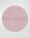 Hestia Everyday Shagreen Round Xl Charger/mat In Pink