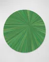 Hestia Everyday Tribeca Round Xl Charger/mat In Green