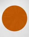 Hestia Everyday Tribeca Round Xl Charger/mat In Orange