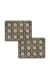 Hestialiving Epoch Rectangular Woven Tablemats (set Of Two) In Neutral