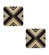 Hestialiving Everyday Set Of 2 Geometrique Coasters