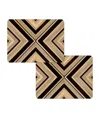 Hestialiving Everyday Set Of 2 Geometrique Placemats