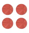 Hestialiving Everyday Set Of 2 Soleil Round Coasters In Grey