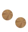 Hestialiving Everyday Set Of 2 Soleil Round Coasters In Metallic
