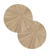 Hestialiving Everyday Set Of 2 Soleil Round Placemats In Yellow