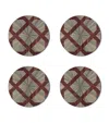 Hestialiving Everyday Set Of 4 Arabesque Round Coasters