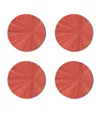 Hestialiving Everyday Set Of 4 Soleil Round Coasters In Gray