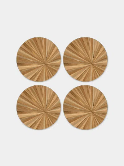 Hestialiving Soleil Wood Coasters (set Of 4)