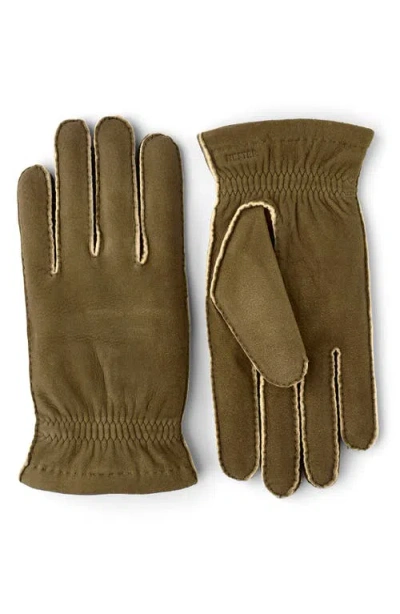 Hestra Andre Suede Gloves In Loden